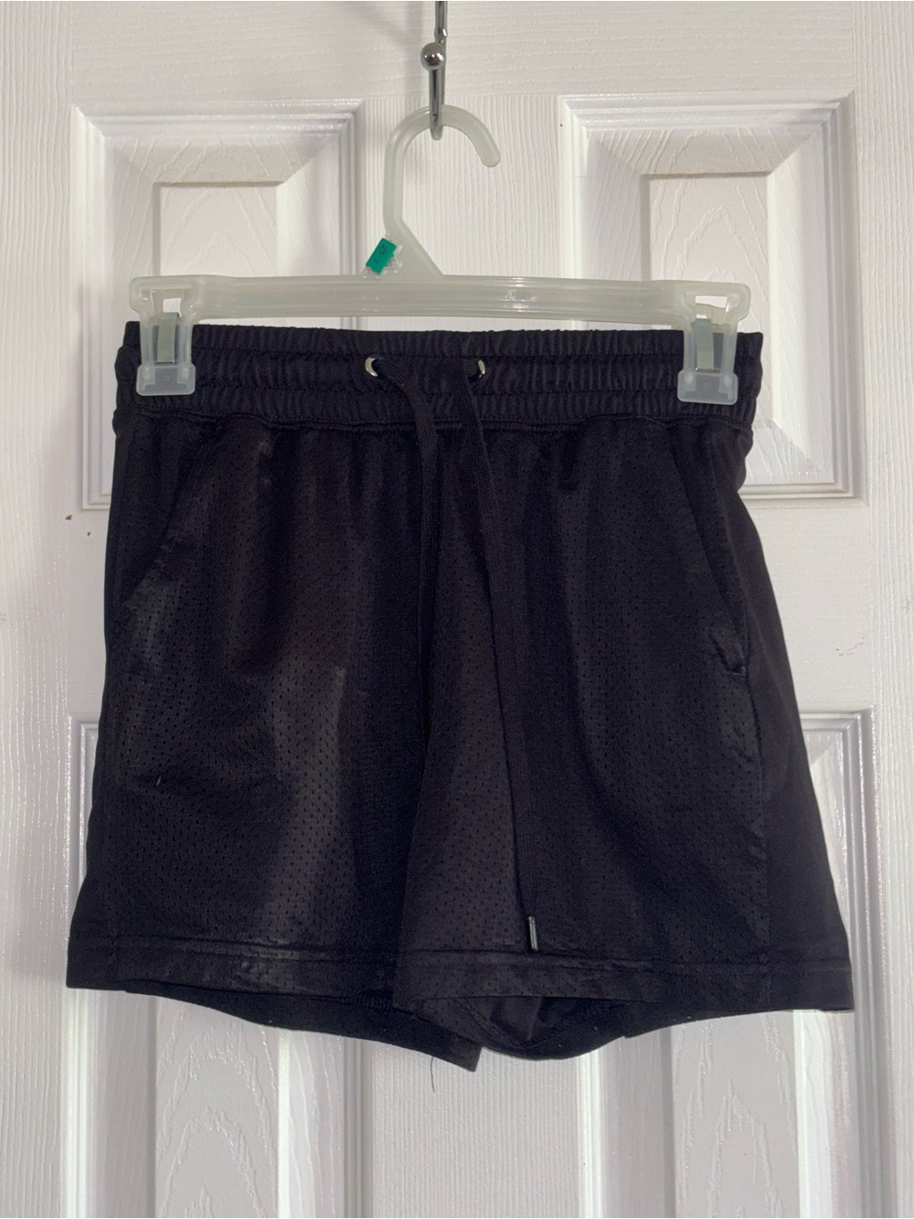 Athletic Works Black Mesh Drawstring Athletic Shorts